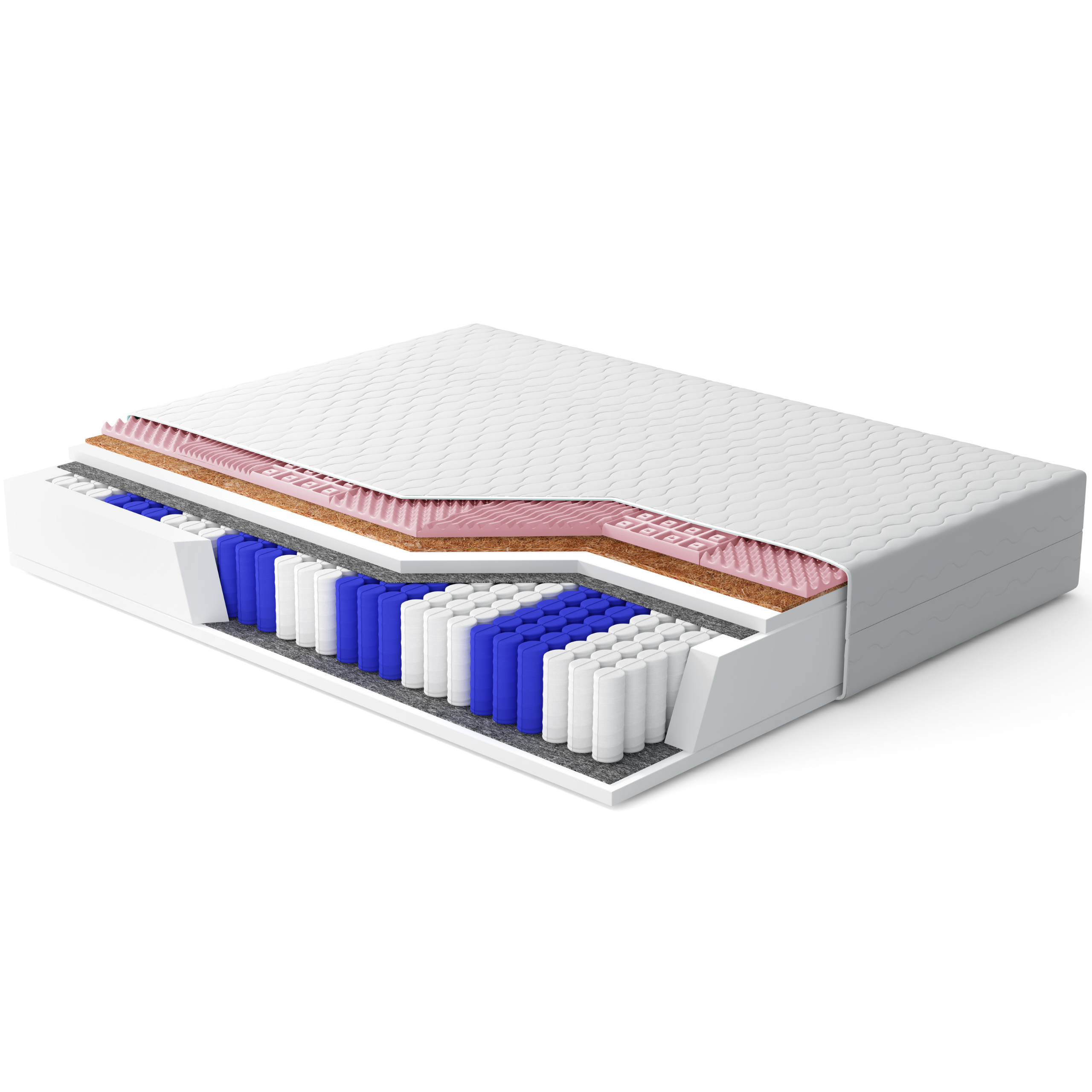 MATERAC SPRĘŻYNOWY KIESZENIOWY KDS BUBERO MASSAGE MAX 140x200x25 CM - obrazek 3
