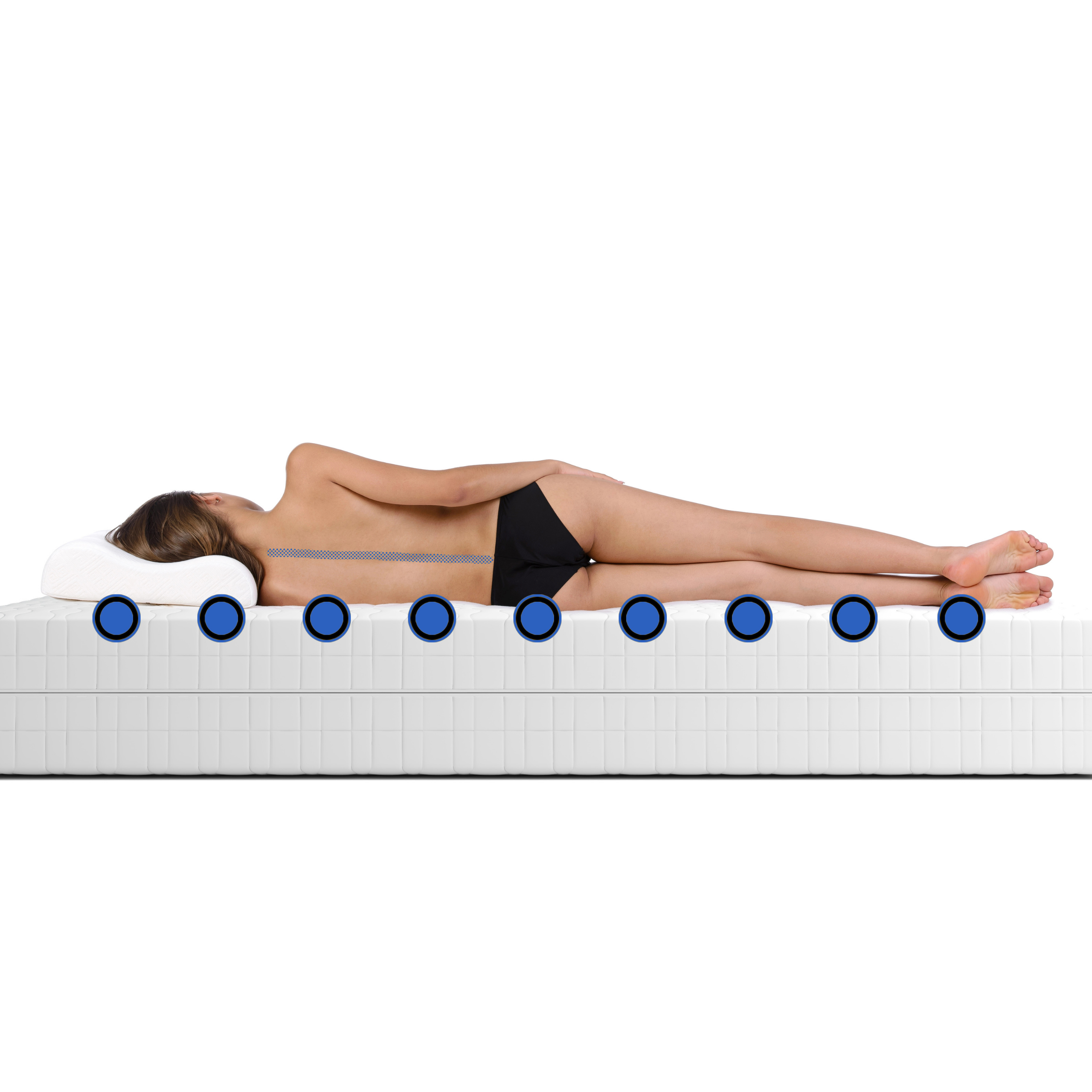 MATERAC SPRĘŻYNOWY KIESZENIOWY KDS BUBERO MASSAGE MAX 140x200x25 CM - obrazek 9
