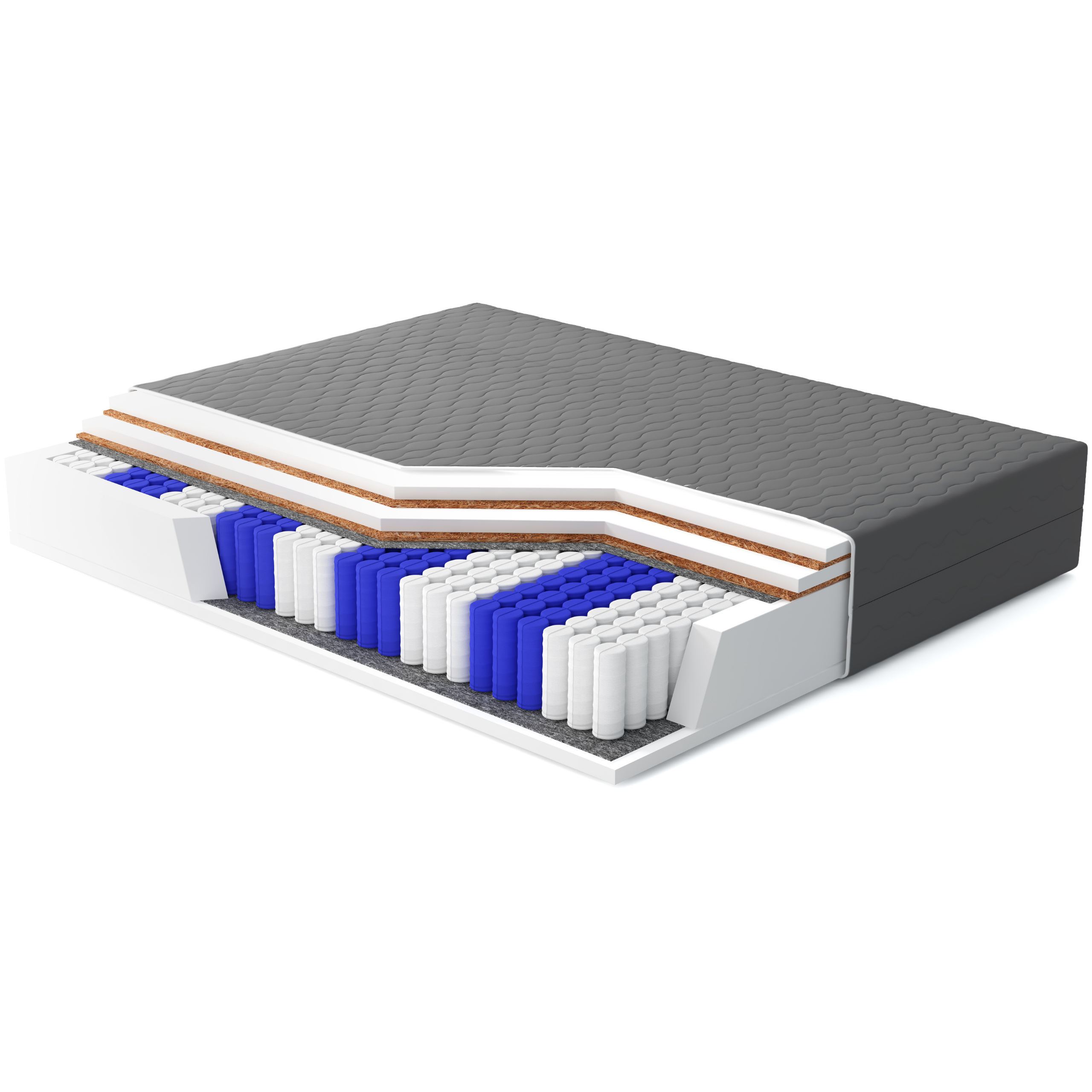 Dwustronny materac kieszeniowy 180x200 KDS KDS Calvaro Plus Black - obrazek 3