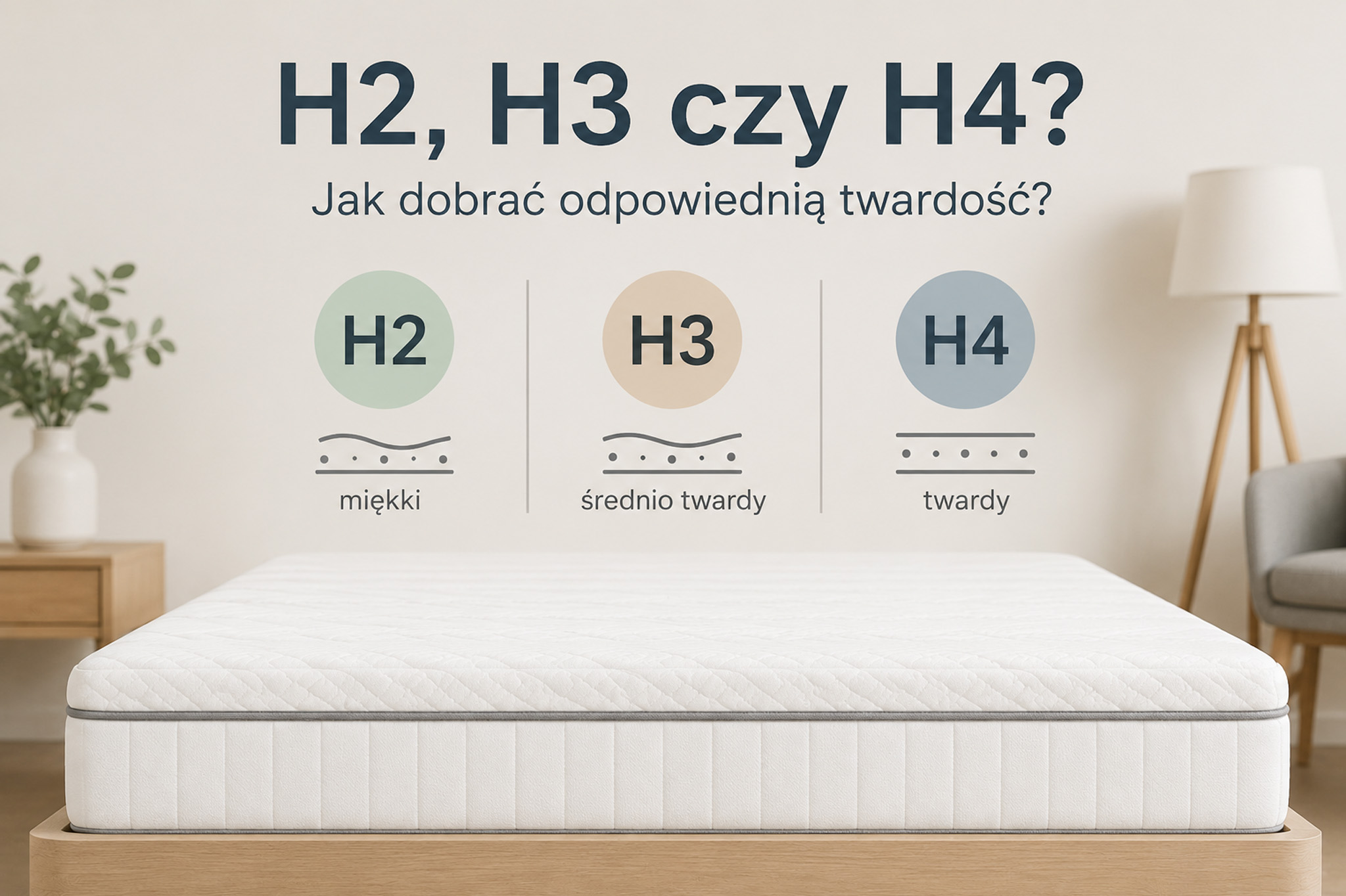 You are currently viewing Materac H2, H3 czy H4 – jak dobrać odpowiednią twardość?